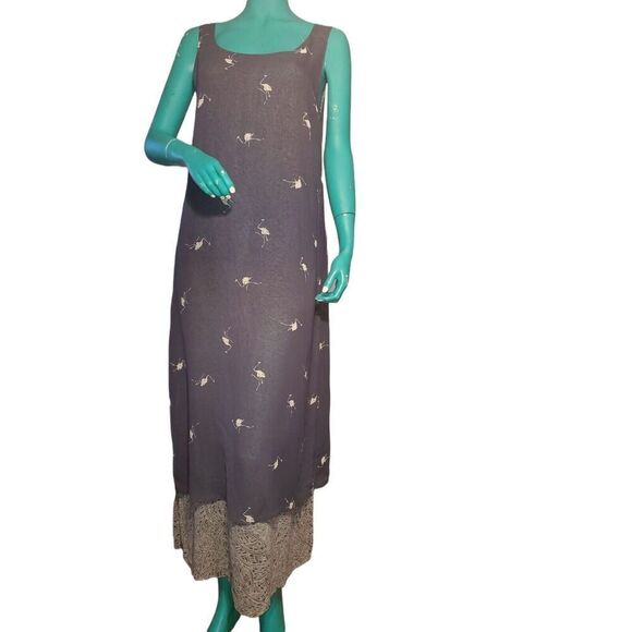 Animale Dresses & Skirts - Beautiful Animale Long Sheer Lined Sleeveless Dress Size S.